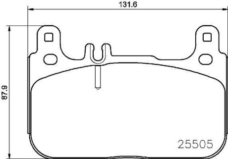 Тормозные колодки дисковые BREMBO P50 128