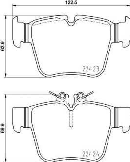 Гальмівні колодки дискові BREMBO P50 133