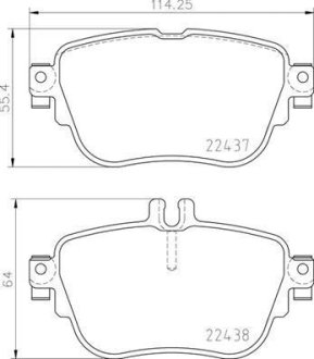 Гальмівні колодки дискові BREMBO P50 136