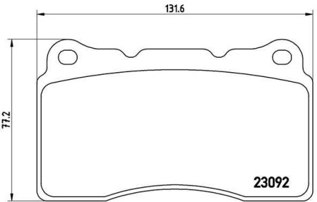 Гальмівні колодки BREMBO P54 040