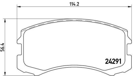 Гальмівні колодки дискові BREMBO P54 041