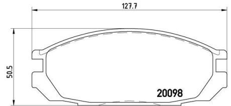 Тормозные колодки дисковые BREMBO P56 020