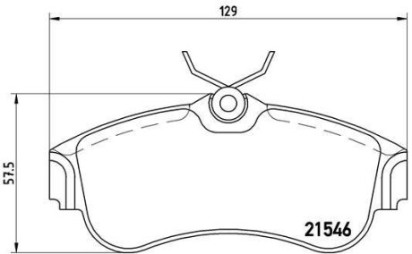 Тормозные колодки дисковые BREMBO P56 022