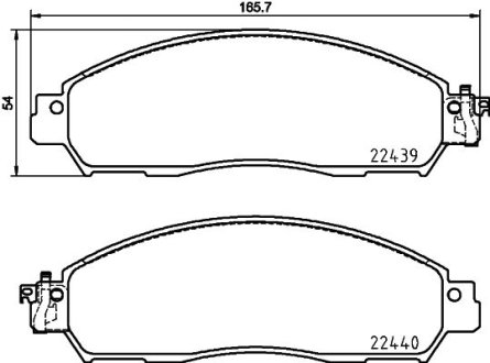 Гальмівні колодки дискові BREMBO P56 118