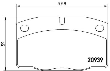 Тормозные колодки дисковые BREMBO P59 005