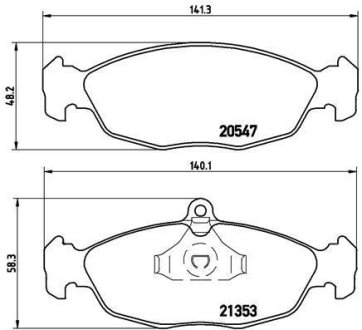 Гальмівні колодки дискові BREMBO P59 011