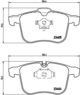 Тормозные колодки дисковые BREMBO P59 049