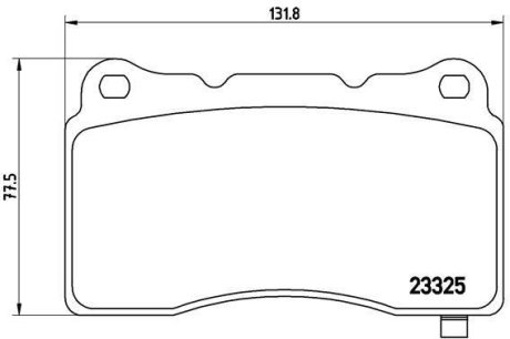 Тормозные колодки дисковые BREMBO P59 079