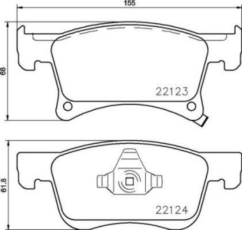 Тормозные колодки дисковые BREMBO P59 083