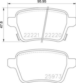 Тормозные колодки дисковые BREMBO P59 086