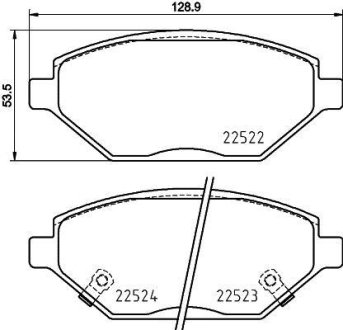 Тормозные колодки дисковые BREMBO P59 093