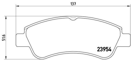 Гальмівні колодки передні CITROËN/CITROËN (DF-PSA)/DS/FENGSHEN/PEUGEOT BREMBO P61066