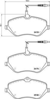 Гальмівні колодки дискові BREMBO P61 119