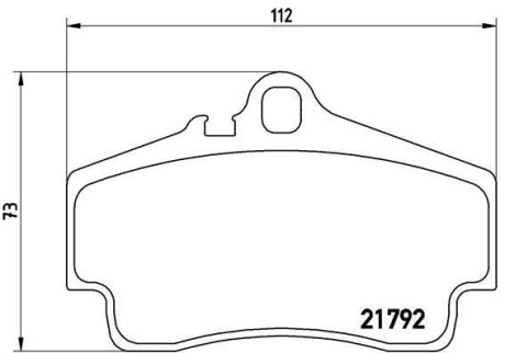 Гальмівні колодки дискові BREMBO P65 008