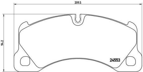 Тормозные колодки дисковые BREMBO P65 017