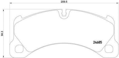 Гальмівні колодки дискові BREMBO P65 026