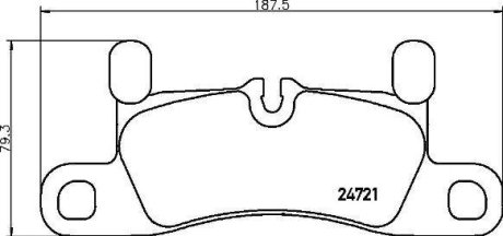 Тормозные колодки дисковые BREMBO P65 030