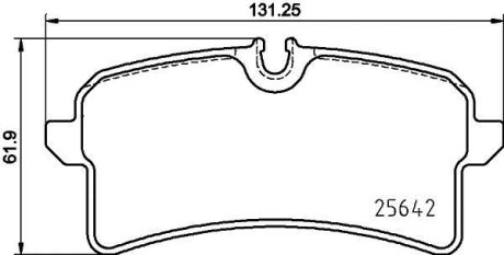 Тормозные колодки дисковые BREMBO P65 040