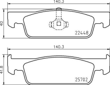 Тормозные колодки дисковые BREMBO P68 069