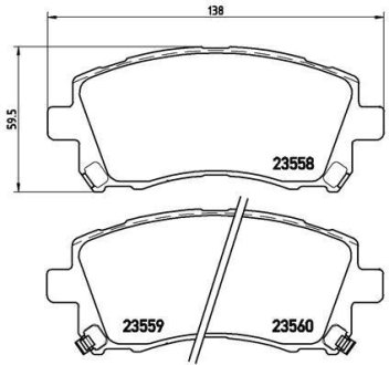 Тормозные колодки дисковые BREMBO P78 010