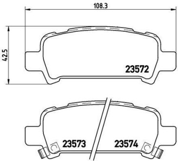 Тормозные колодки дисковые BREMBO P78 011