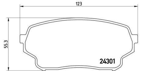 Тормозные колодки дисковые BREMBO P79 019