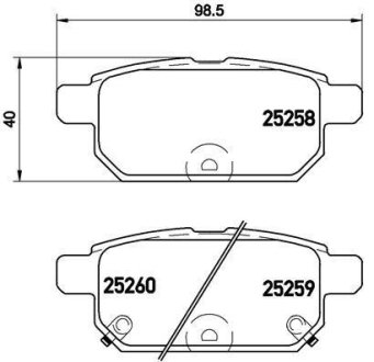 Тормозные колодки дисковые BREMBO P79 029