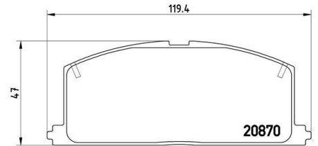 Тормозные колодки дисковые BREMBO P83 011