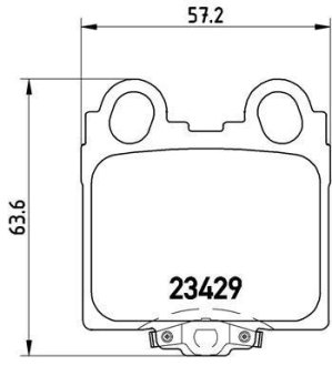 Гальмівні колодки задні LEXUS/TOYOTA BREMBO P83045