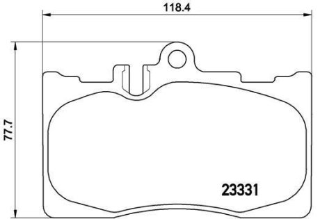 Тормозные колодки дисковые BREMBO P83 058