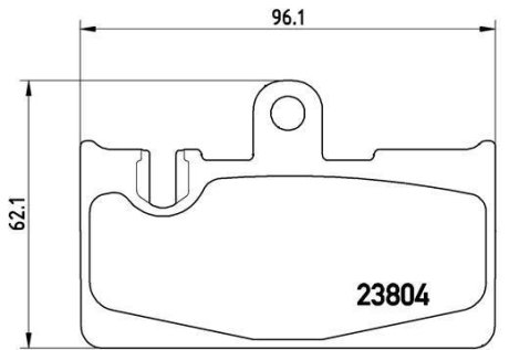 Тормозные колодки дисковые BREMBO P83 059