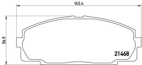 Тормозные колодки дисковые BREMBO P83 092