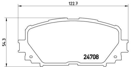 Тормозные колодки дисковые BREMBO P83 101