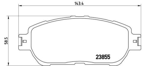 Тормозные колодки дисковые BREMBO P83 105