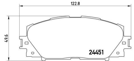 Гальмівні колодки дискові BREMBO P83 106