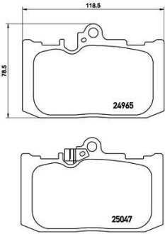 Тормозные колодки дисковые BREMBO P83 131