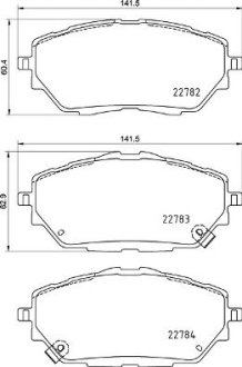 Комплект гальмівних колодок з 4 шт. дисків BREMBO P83171