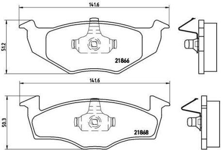 Гальмівні колодки дискові BREMBO P 85 031