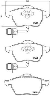 Тормозные колодки дисковые BREMBO P85 040