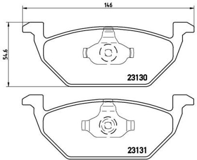 Гальмівні колодки дискові BREMBO P85 041X