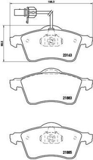 Тормозные колодки дисковые BREMBO P85 049