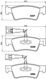 Гальмівні колодки дискові BREMBO P85 068