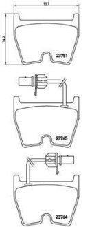 Тормозные колодки дисковые BREMBO P85 078