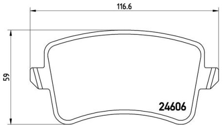 Гальмівні колодки дискові BREMBO P85 099