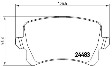 Тормозные колодки дисковые BREMBO P85 108