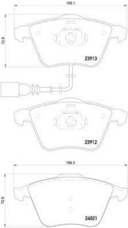 Тормозные колодки дисковые BREMBO P85 129