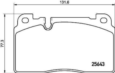 Тормозные колодки дисковые BREMBO P85 133