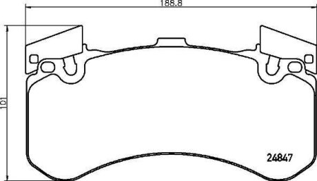 Гальмівні колодки дискові BREMBO P85 136