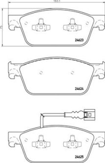 Тормозные колодки дисковые BREMBO P85 141