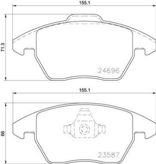 Комплект тормозных колодок BREMBO P85148